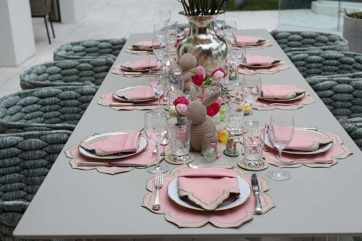 Dalia Placemats Pink/Green (Set of 4)