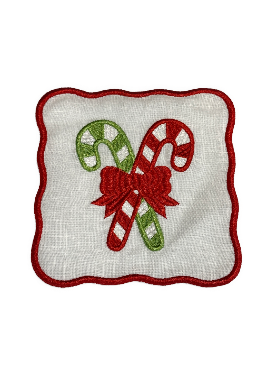 Christmas Candy Cane Cocktail Napkins (Set of 6)