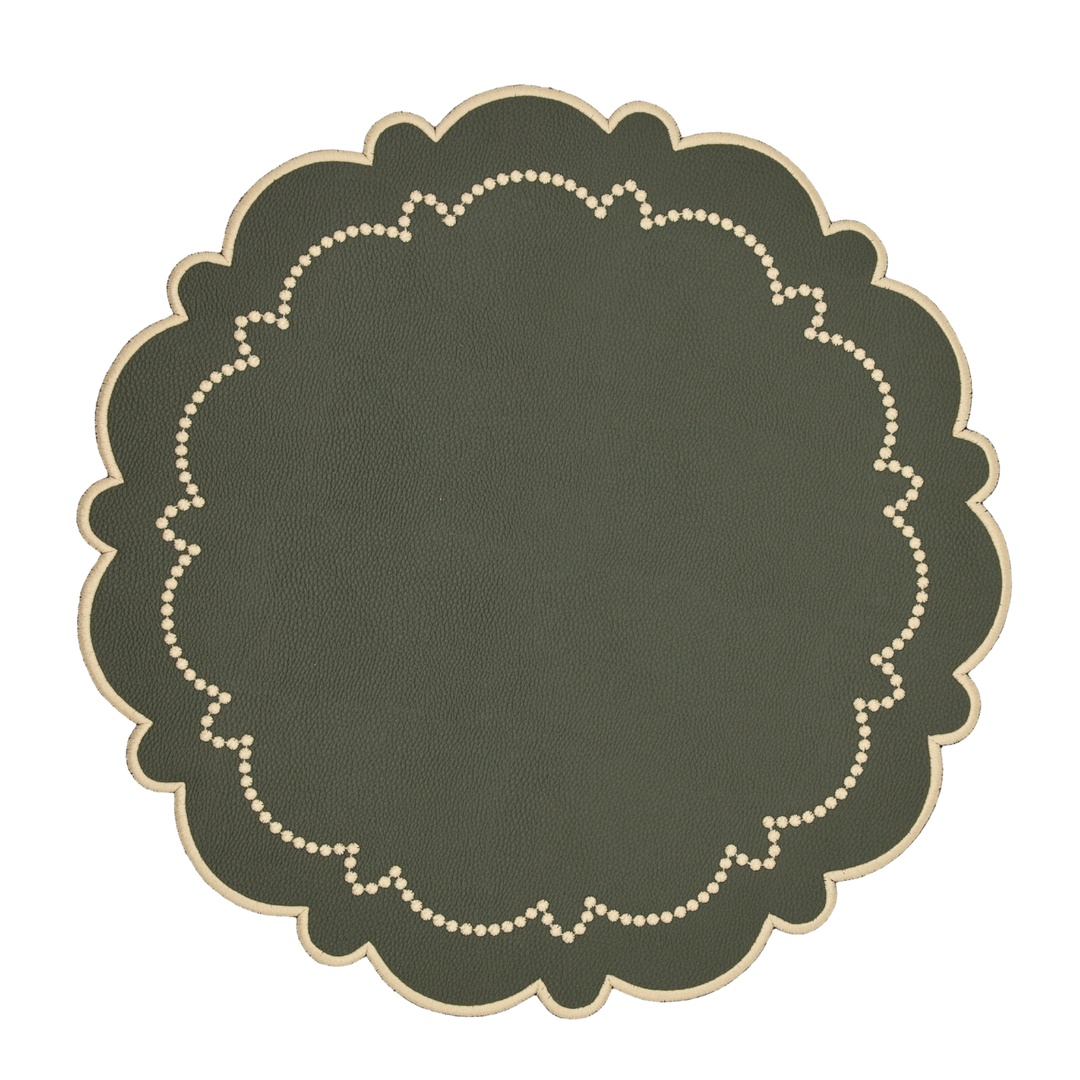 Ana Forest Green Spillproof Placemats (Set of 4)