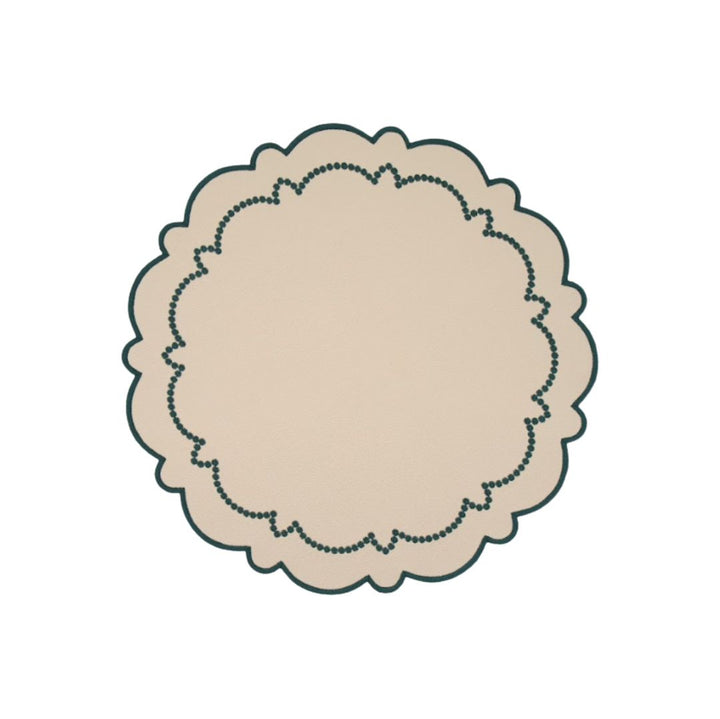 Ana Reversible Spillproof Placemats – Mint & Teal Trim (Set of 4)