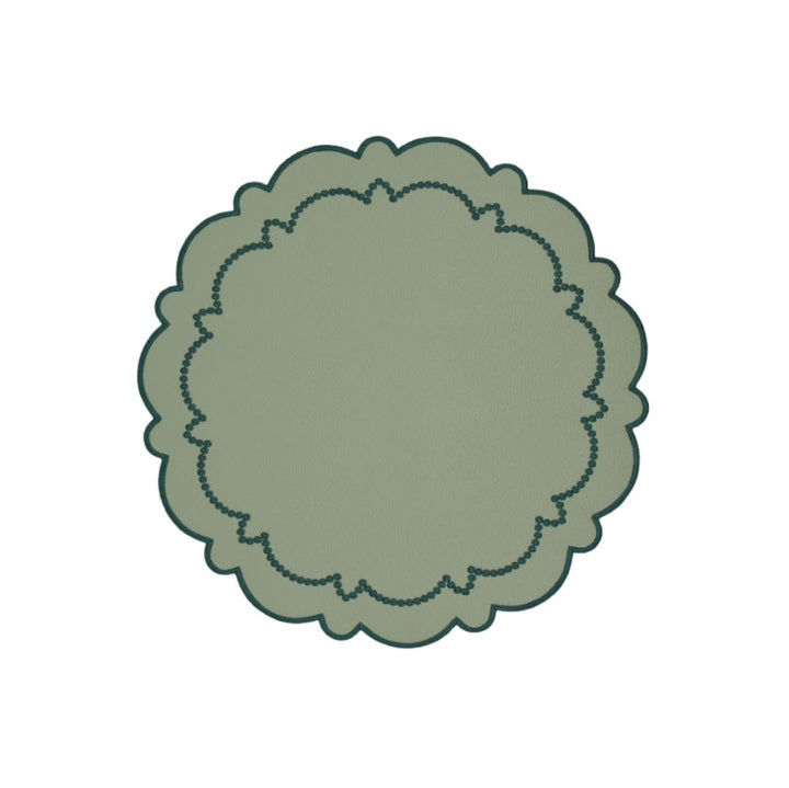 Ana Reversible Spillproof Placemats – Mint & Teal Trim (Set of 4)