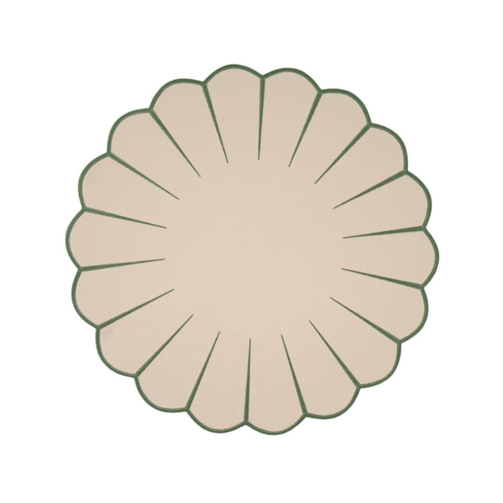 Elena Reversible Spillproof Placemats – Mint & Green Trim (Set of 4)