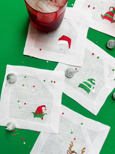 Christmas Hats Cocktail Napkins (Set of 6)