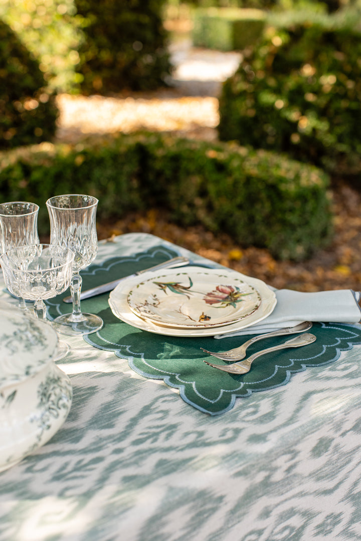 Luciana Linen Napkins- Dark Teal (Set of 4)