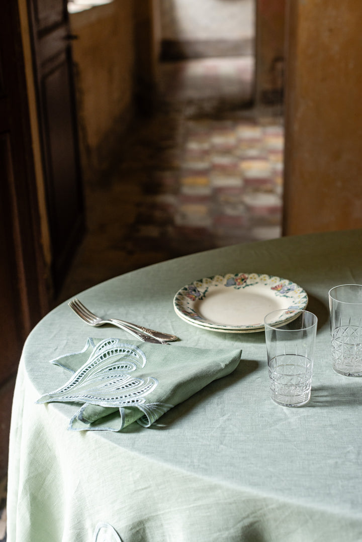 Analia Linen Napkins- Mint (Set of 4)