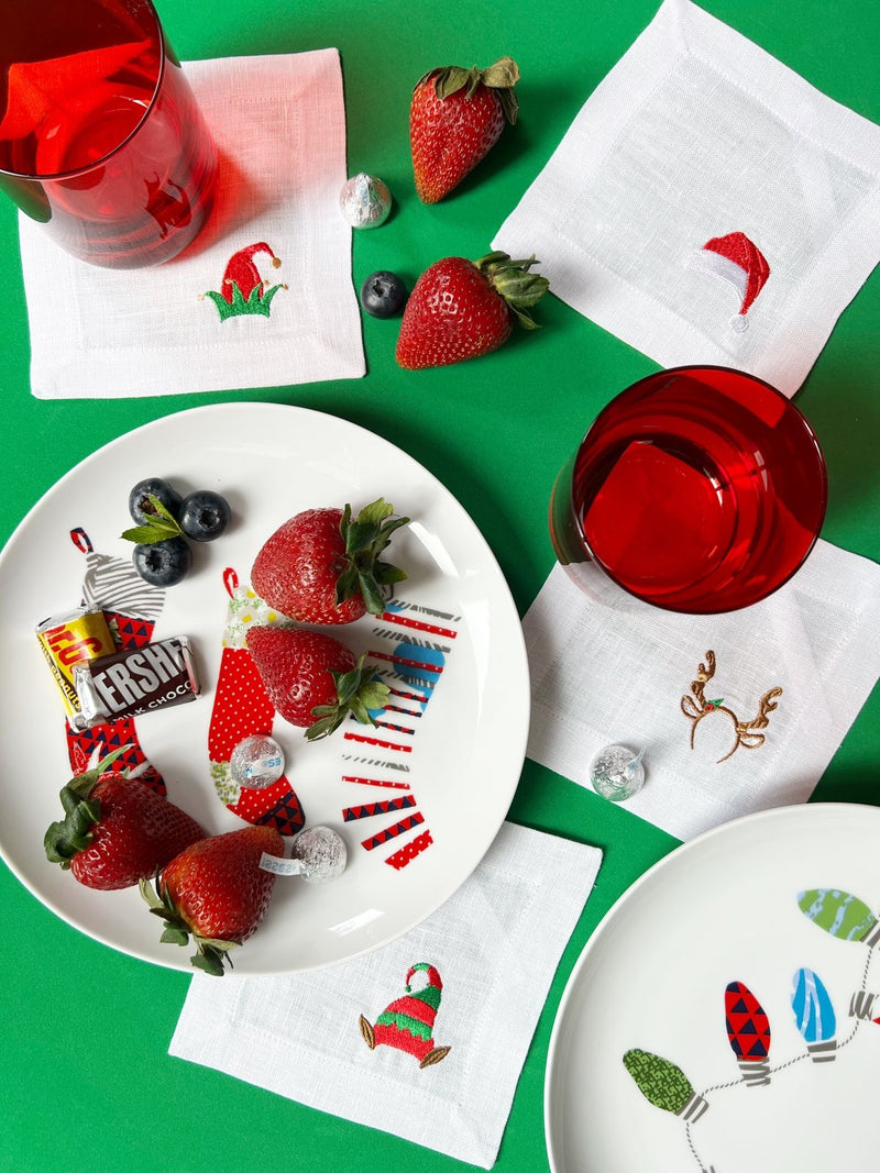 Christmas Hats Cocktail Napkins (Set of 6)