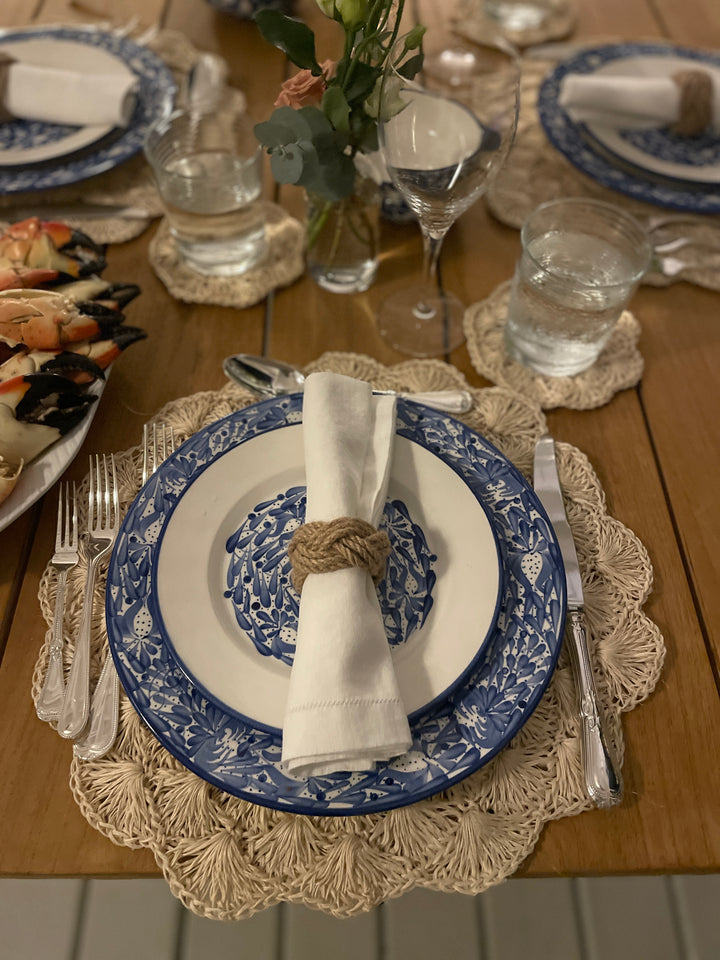 Sukhi Ivory Placemat (Round, Set of 4)