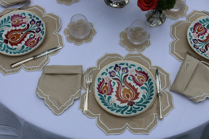 Dalia Placemats Beige (Set of 4)