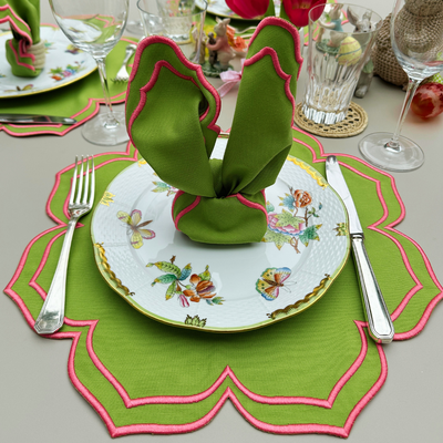 Dalia Placemats Green (Set of 4)