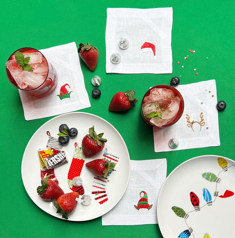 Christmas Hats Cocktail Napkins (Set of 6)