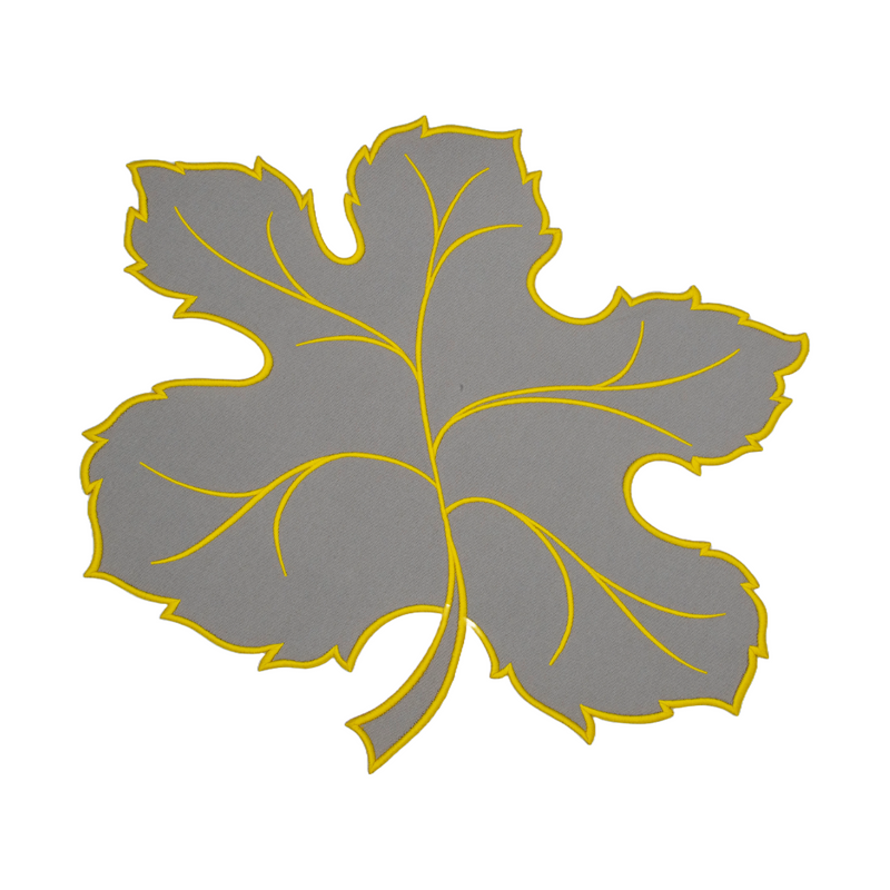 Maple Leaf Gray w/ Yellow Trim Placemats (Set of 4)