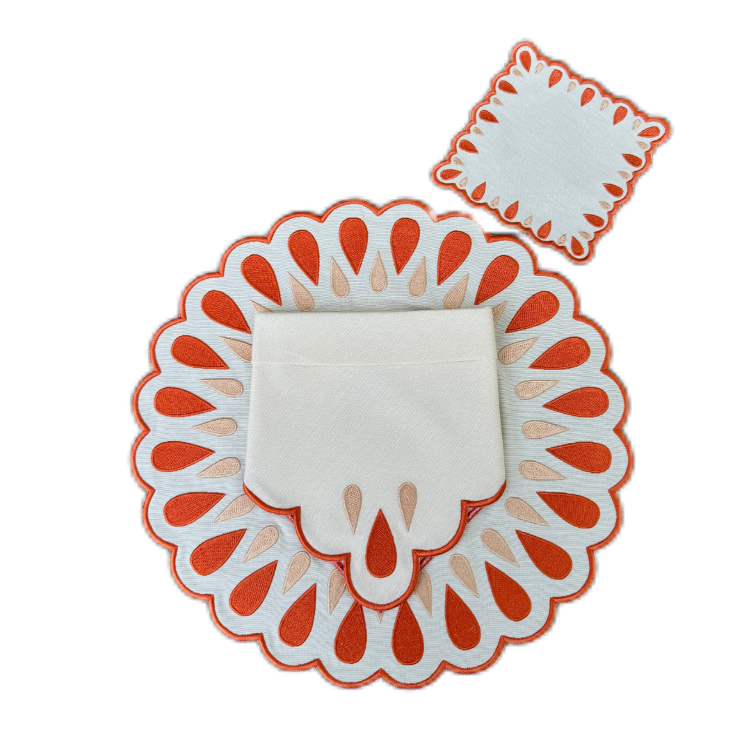 Eledu Home - Placemats + Napkins + Coasters (Set of 4)