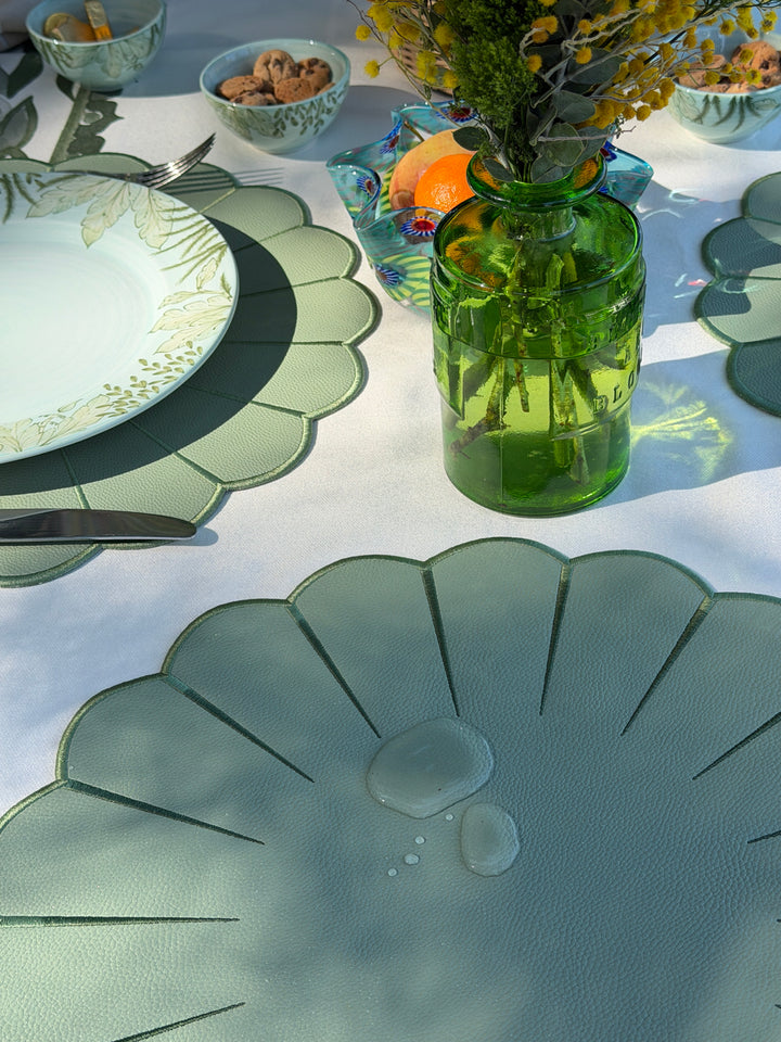 Elena Mint Spillproof Placemats (Set of 4)