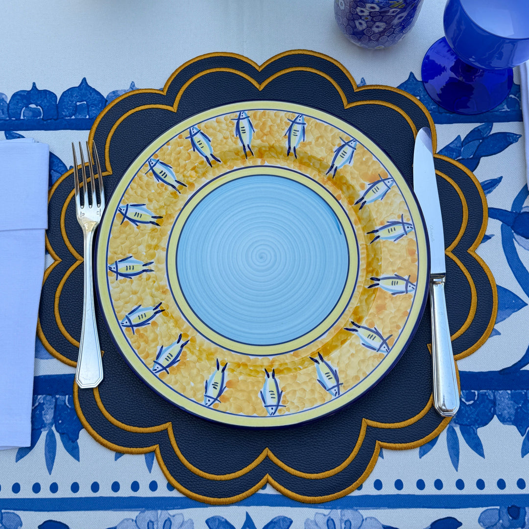 Lucia Navy Spillproof Placemats (Set of 4)