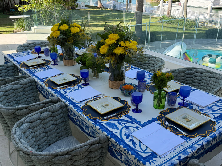 Lucia Navy Spillproof Placemats (Set of 4)