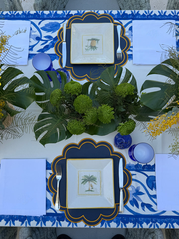 Lucia Navy Spillproof Placemats (Set of 4)