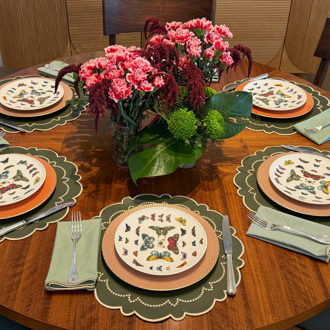 Ana Forest Green Spillproof Placemats (Set of 4)