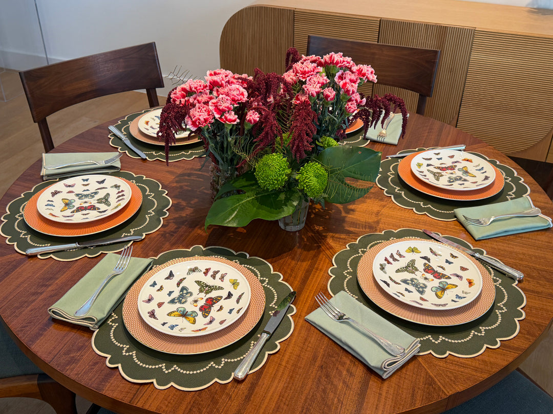 Ana Forest Green Spillproof Placemats (Set of 4)