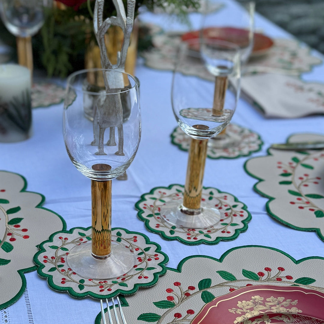 Isabella Holiday Cocktail Napkins (Set of 4)