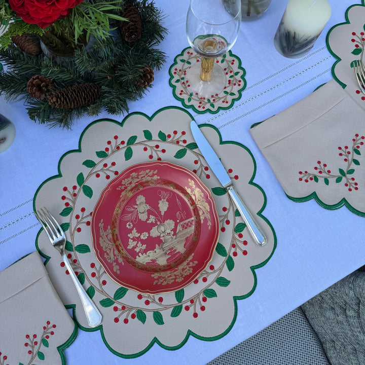 Isabella Holiday Cocktail Napkins (Set of 4)