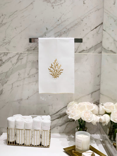 Coral Guest Towel