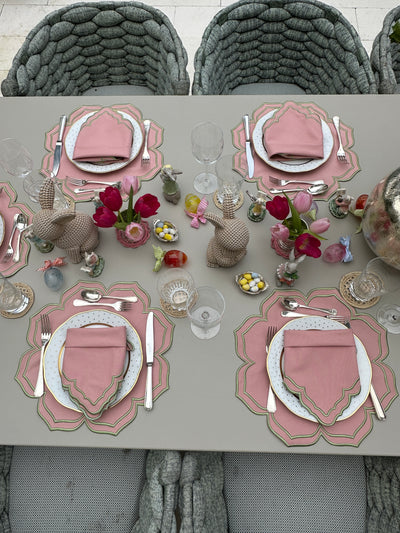 Dalia Placemats Pink/Green (Set of 4)