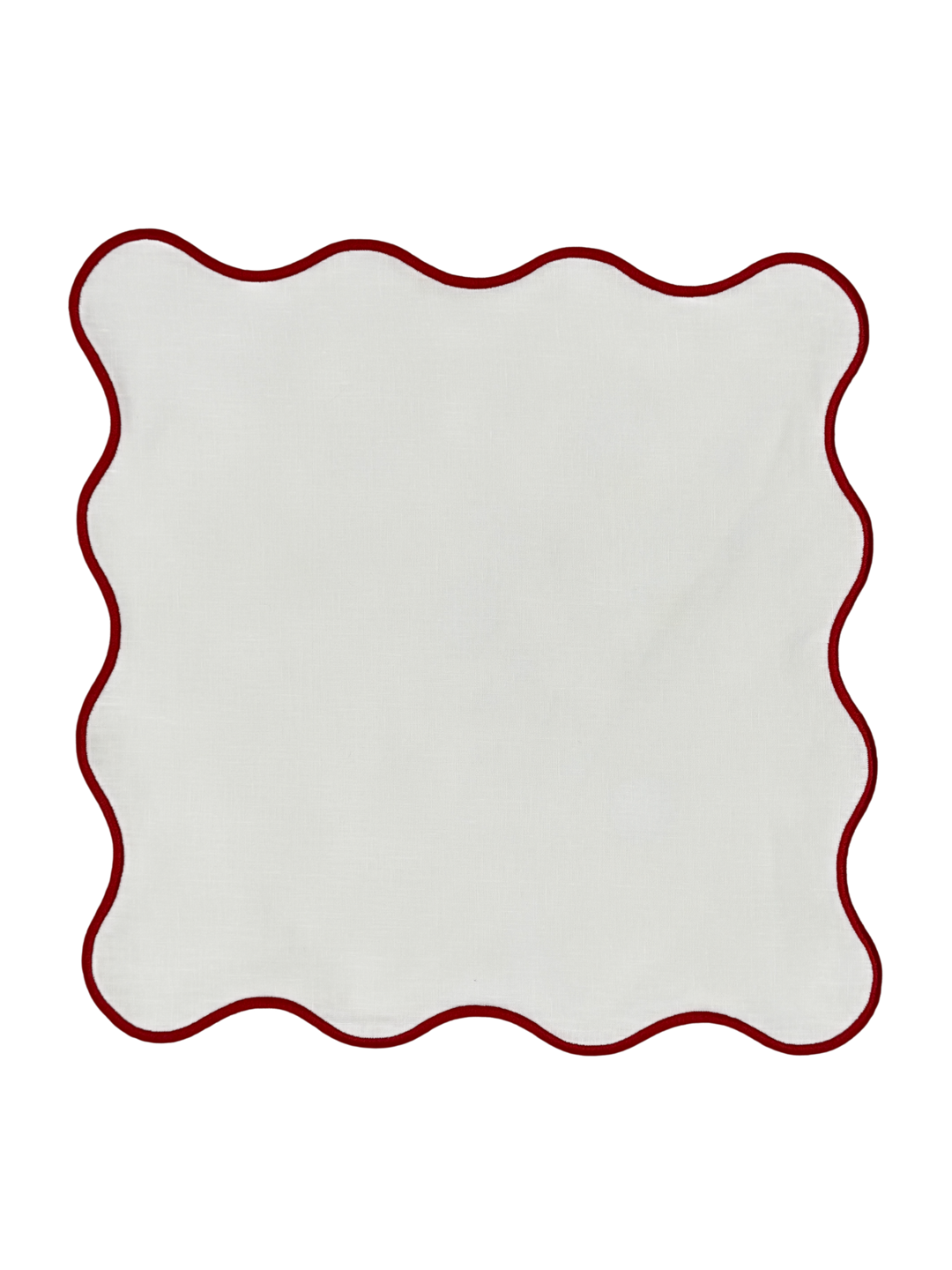 Isabella Red Bundle (4 Placemats + 4 Napkins)