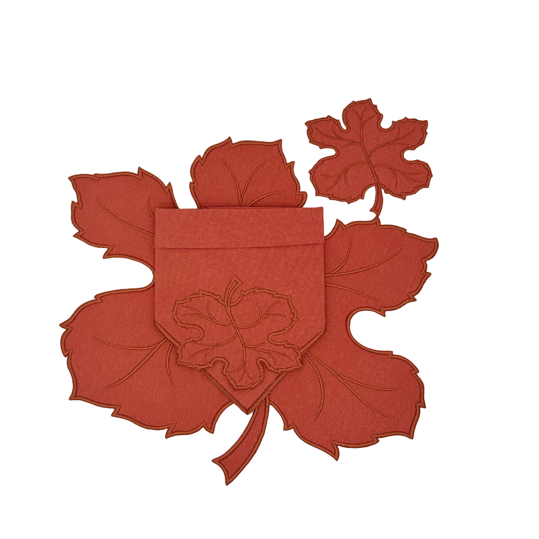 Maple Leaf Rust Coasters (Set of 4)