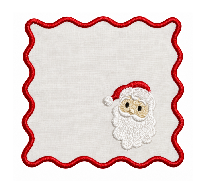 Santa Cocktail Napkins ( Set of 6)