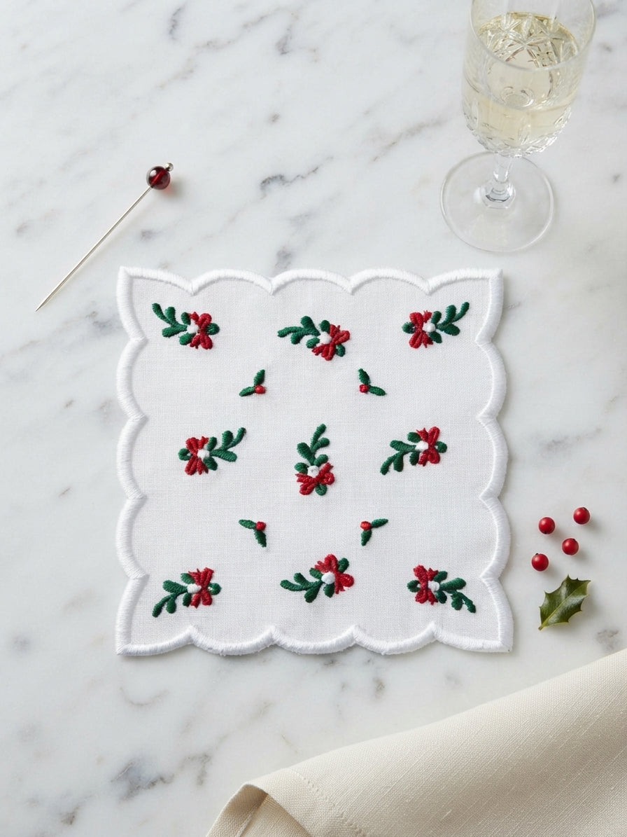 Mistletoe Cocktail Napkins (Set of 6)