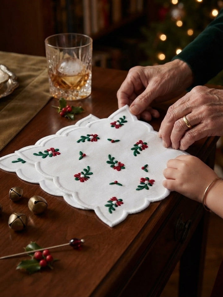 Mistletoe Cocktail Napkins (Set of 6)