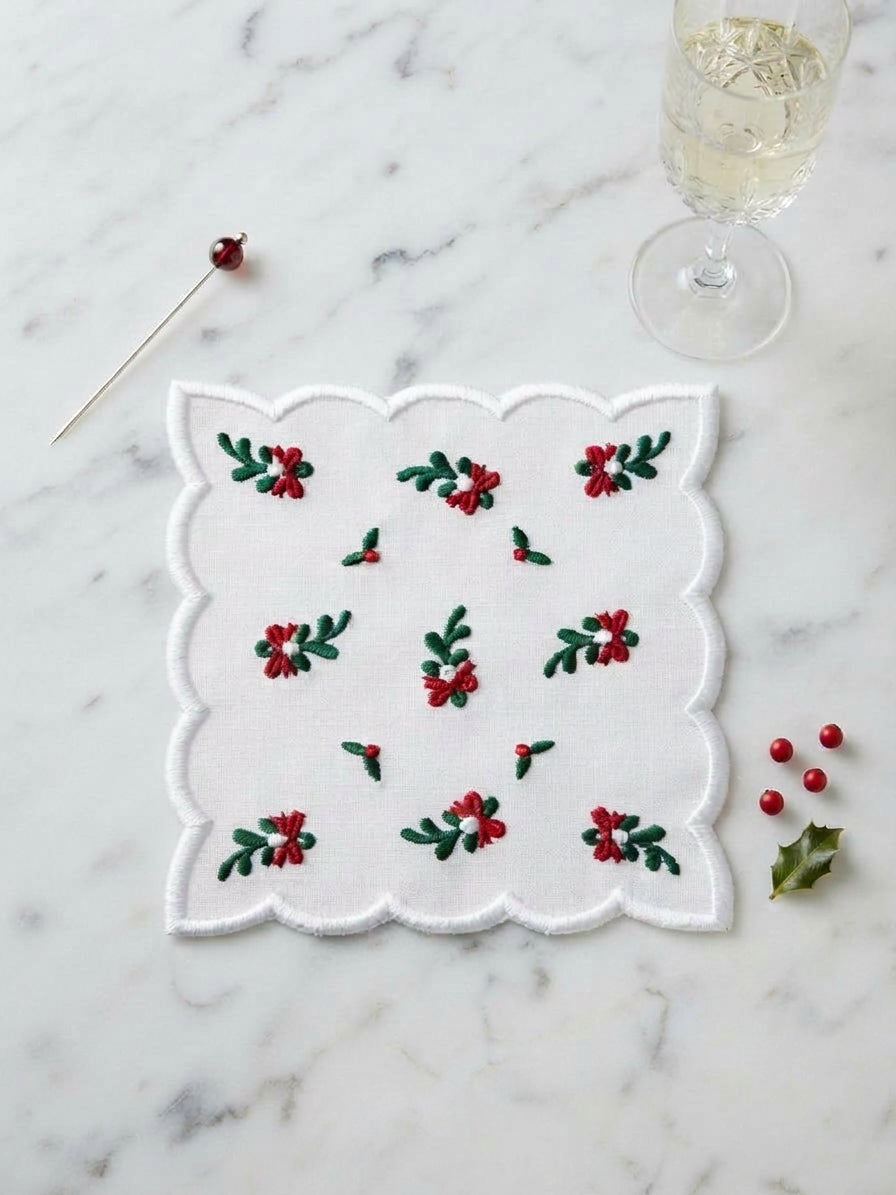 Mistletoe Cocktail Napkins (Set of 6)