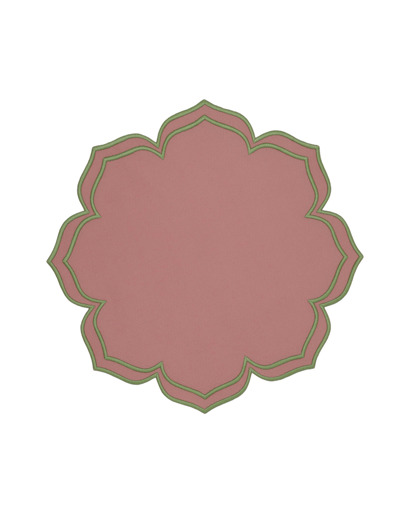 Dalia Placemats Pink/Green (Set of 4)