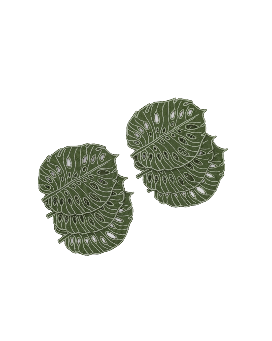 🌿Hojas Cocktail Napkins Green (Set of 4)
