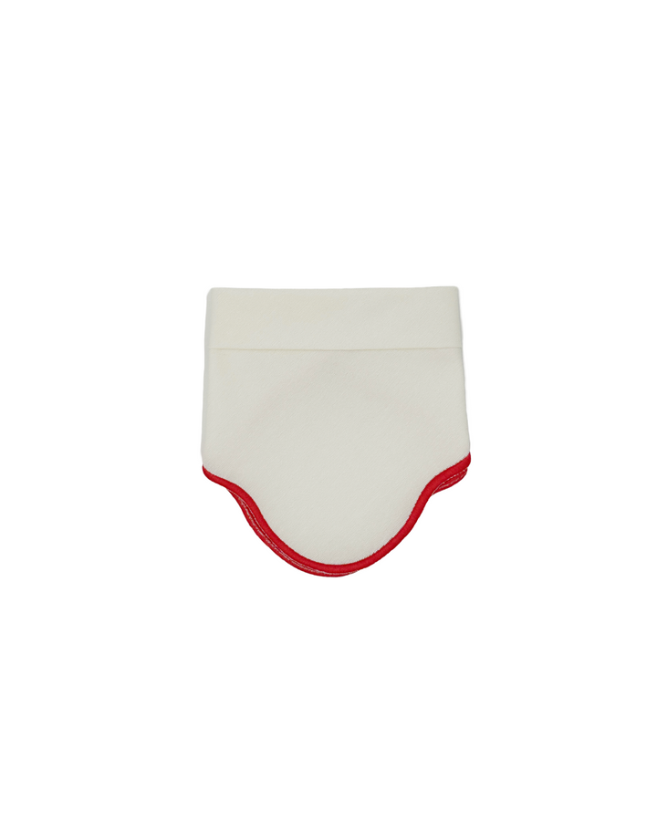 Concha Napkins Ivory w/ Red Trim (Set of 4)