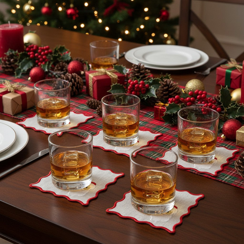 Santa Cocktail Napkins ( Set of 6)