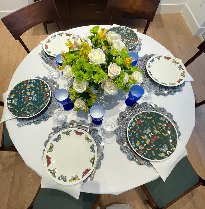 Eva Light Blue Placemat (Round, Set of 4)