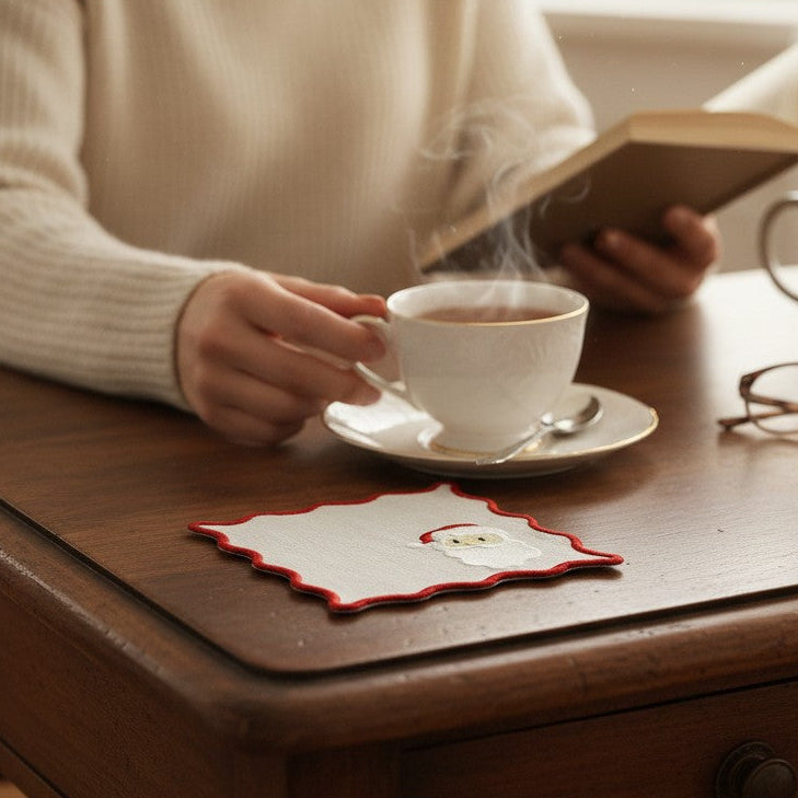 Santa Cocktail Napkins ( Set of 6)