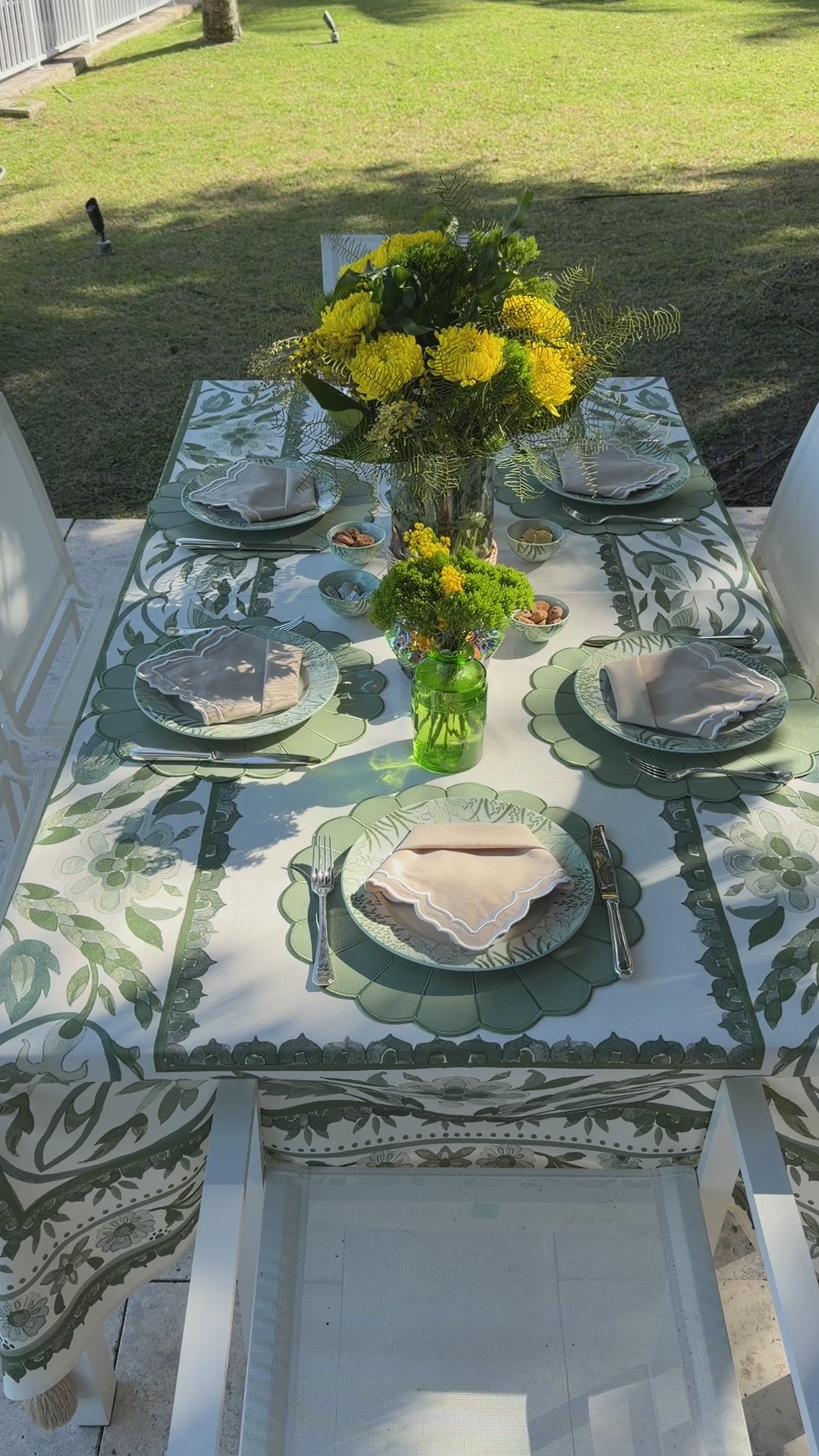 Elena Mint Spillproof Placemats (Set of 4)