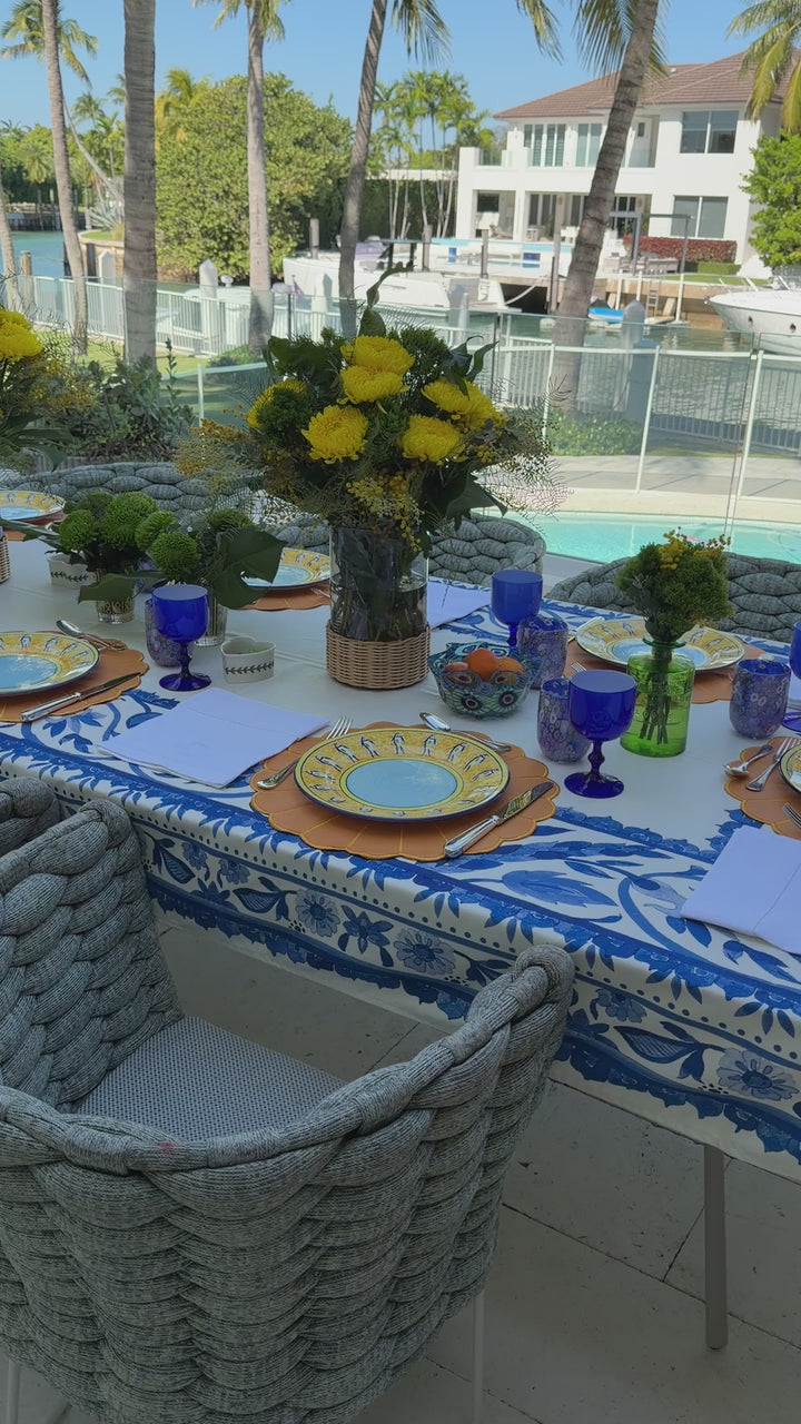 Elena Yellow Spillproof Placemats (Set of 4)