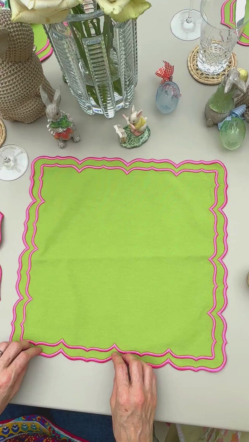 Dalia Napkins Green (Set of 4)