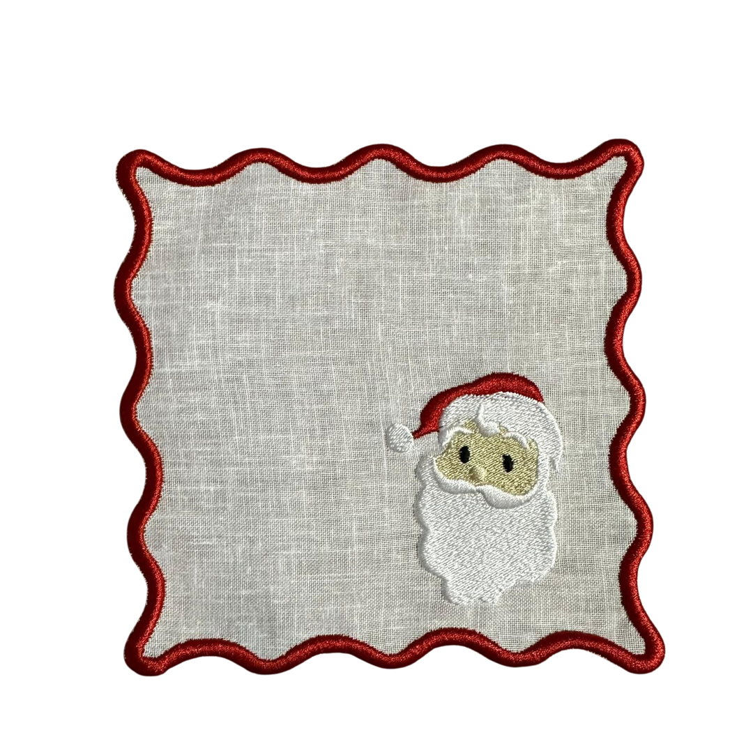Santa Cocktail Napkins ( Set of 6)