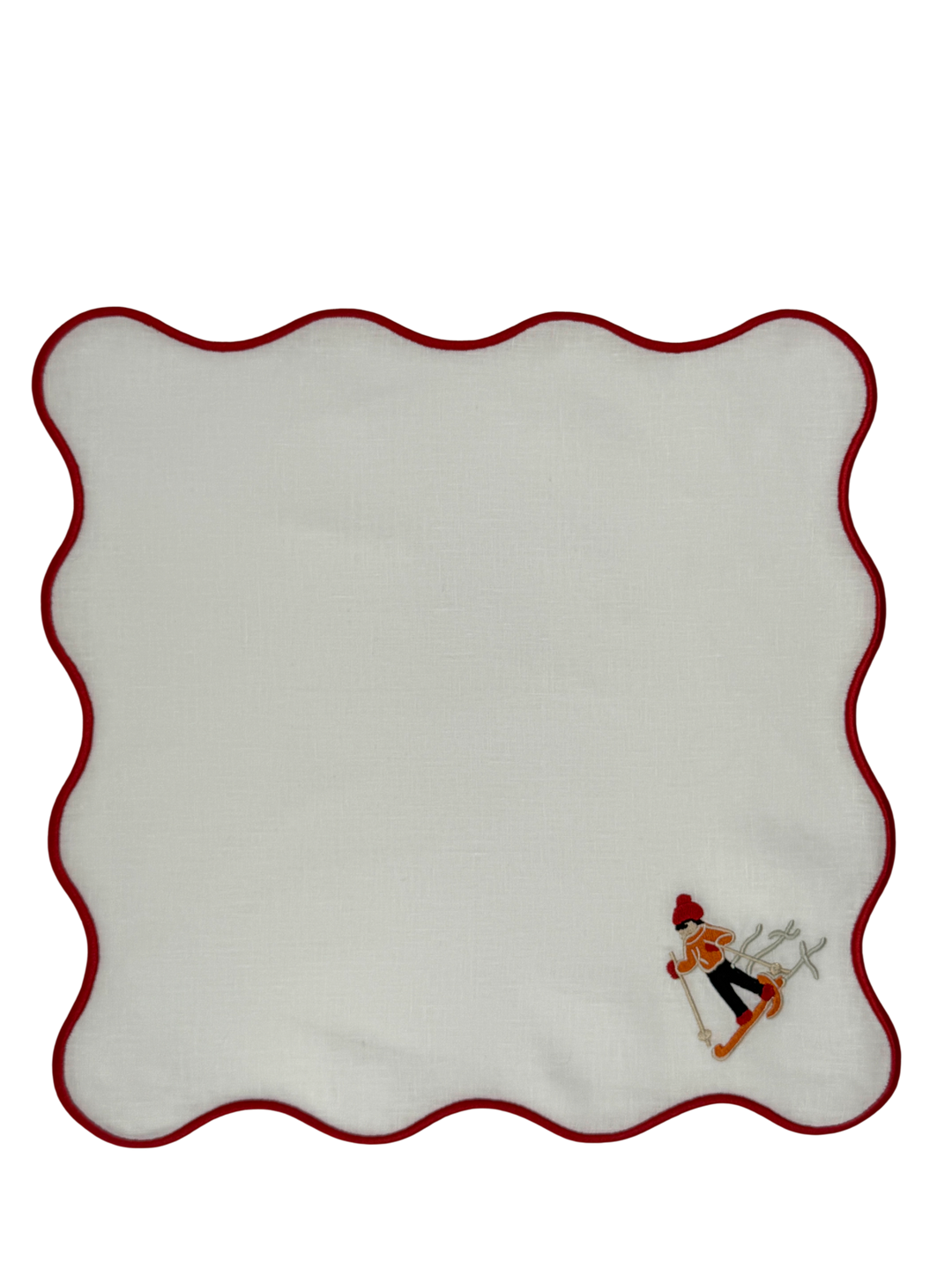 Isabella Red Ski Bundle (4 Placemats + 4 Napkins)