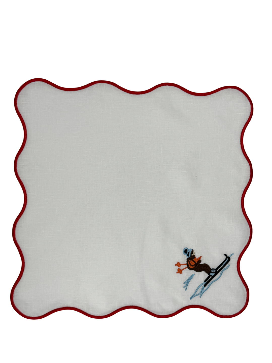 Isabella Red Ski Bundle (4 Placemats + 4 Napkins)
