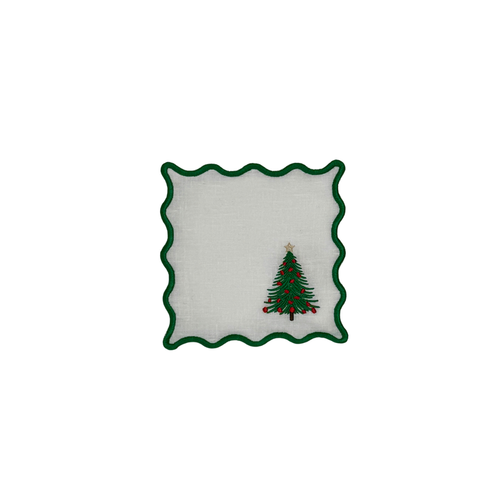 Christmas Tree Cocktail Napkins (Set of 6)