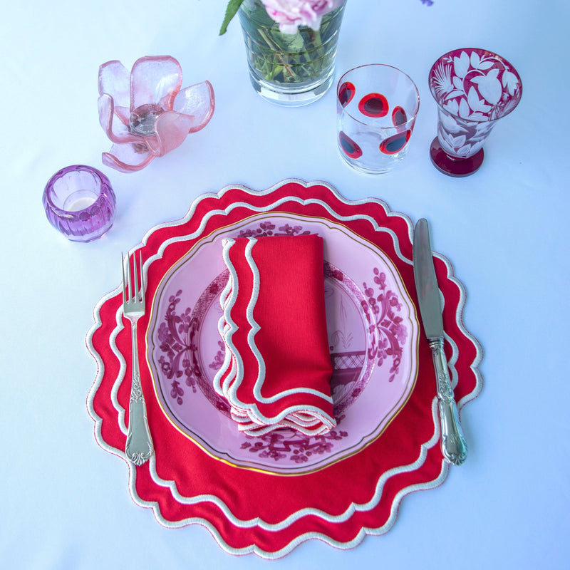 Annie Red Napkins (Set of 4)