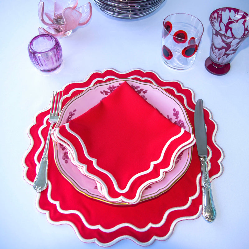 Annie Red Placemat (Set of 4)