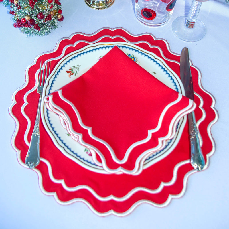 Annie Red Placemat (Set of 4)