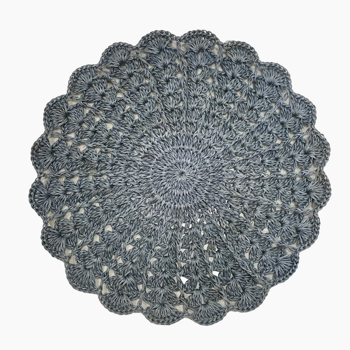 Eva Light Blue Placemat (Round, Set of 4)