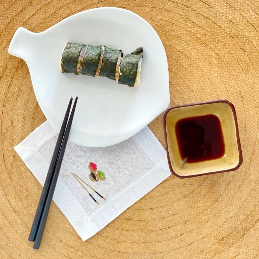 🍣 Sushi Cocktail Napkins (Set of 6)
